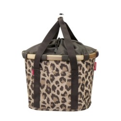 Reisenthel cykelkurv Leo Macchiato med Klickfix beslag – frontmontering til styradapter