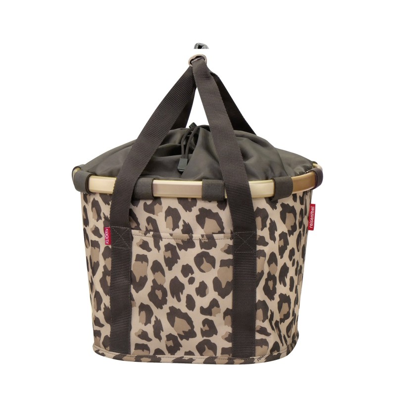 Reisenthel cykelkurv Leo Macchiato med Klickfix beslag – frontmontering til styradapter