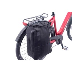 Beslag Atran Velo Travel til sidetaske, monteret på bagagebærer