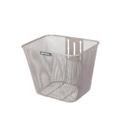 Basil Bilbao cykelkurv stål nude metallic – fastmonteret på styr