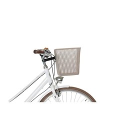 Basil Bilbao cykelkurv stål nude metallic – fastmonteret på styr