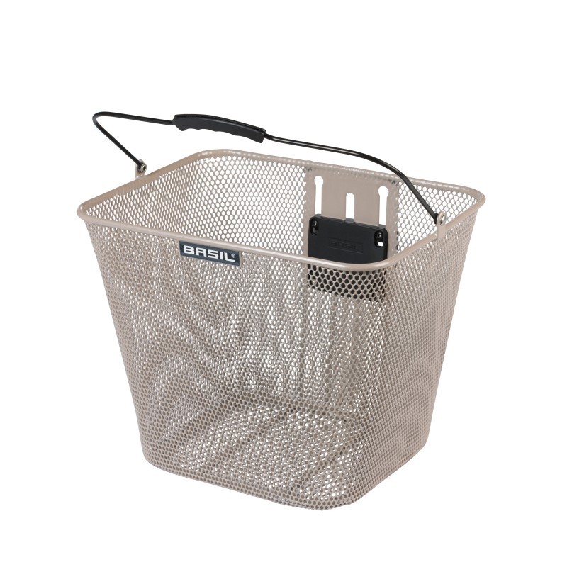 basil bilbao cykelkurv nude metallic