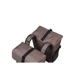 Taske sæt BASIL MOVE Commuter (brun) Dobbelt Pannier 27x16x38cm 30L