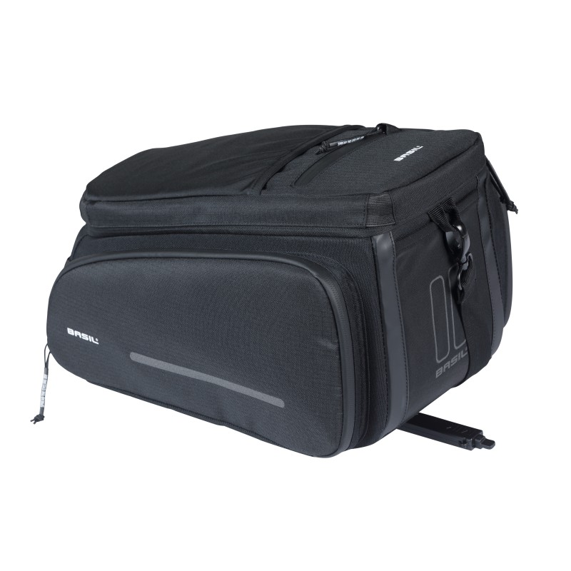 Taske BASIL MOVE Trunk bag MIK 2.0 Sort, 33x24x15cm 10-26L  Inklusiv MIK adapter 2.0