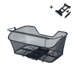 Basil Base XL MIK cykelkurv sort 14L med ECO bund og håndtag