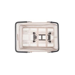 Cykelkurv Basil Cento MIK Nude Metallic - bagkurv med adapter