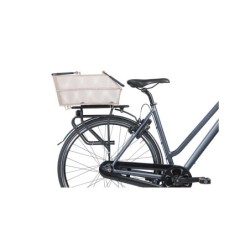 Cykelkurv Basil Cento MIK Nude Metallic - bagkurv med adapter