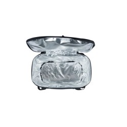 Basil Iso Carry All sort cykelkurv med MIK adapter – isoleret kurv med lynlåslåg og håndtag