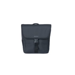 Taske sæt BASIL GO bag MIK 2.0 Sort 29x15x34cm 32L Dobbel Pannier inklusiv MIK 2.0 adapter