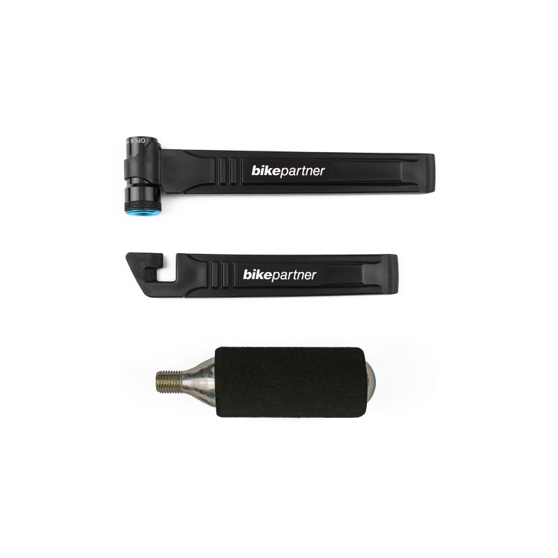 BikePartner CO2 pumpe med dækjern og CO2 patron – 2-i-1 løsning til cykel