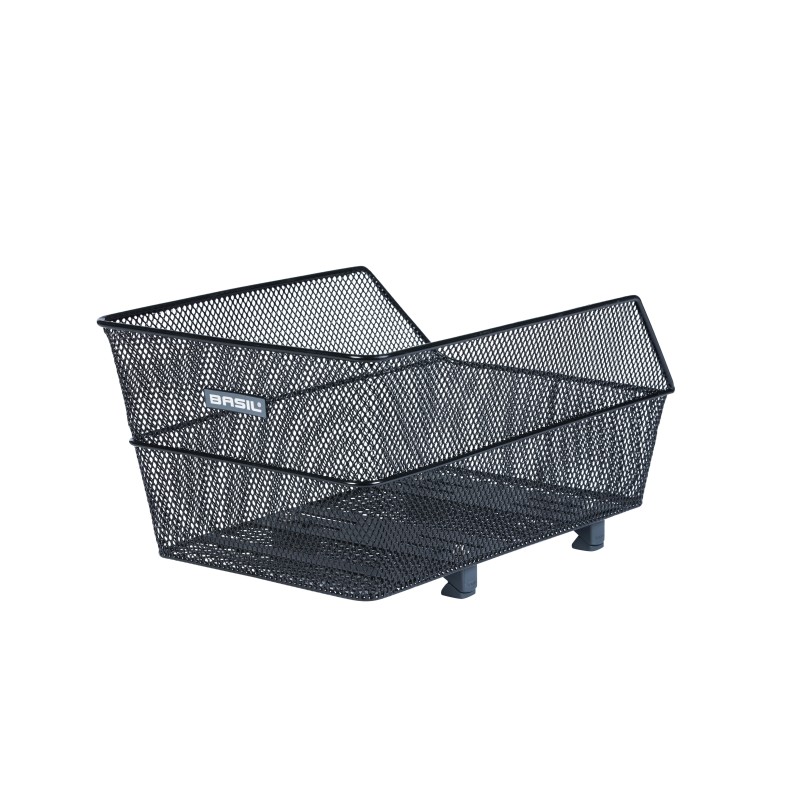 Basil Cento NX WSL cykelkurv sort – fastmontering bagpå, 45x31x21 cm