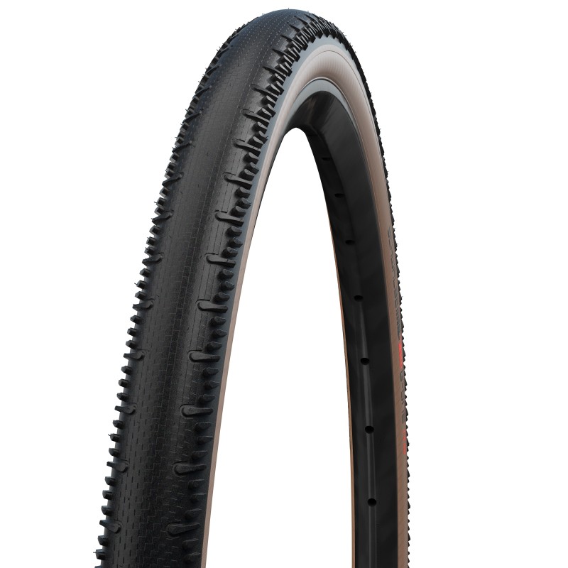 Foldedæk Schwalbe  G-ONE RS 700x35 Pro Line. (45-622). Transparent Sidewall, Super Race V-Guard, vægt: 505 g, Tubeless easy (TLE