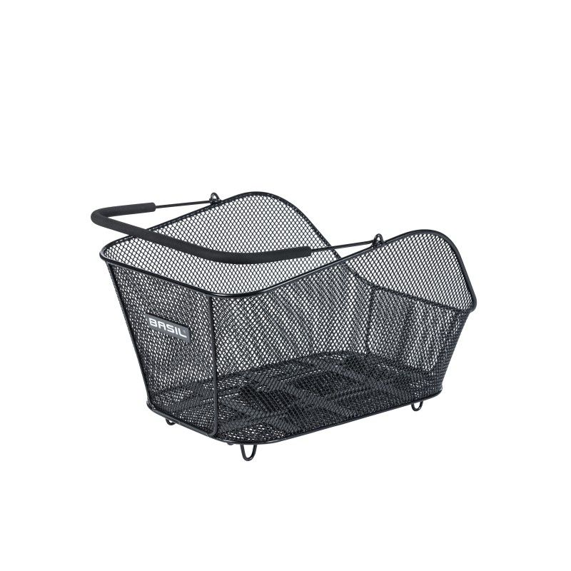 Kurv Basil Icon MIK 2.0 str. M (sort) Dimensioner: 39 x 24 x 14 cm, vol. 13 L. Leveres med  formonteret MIK adapterplade.
