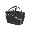 Basil Carry All kurv (sort) med MIK 2.0 Cykelkurv til bagagebærer (MIK). Bæreevne 10 kg, dim. 50 x 28 x 26 cm, vol. 22 L.