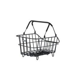 Basil Cento Alu MIK 2.0 cykelkurv sort 45x31x21 cm med MIK adapter