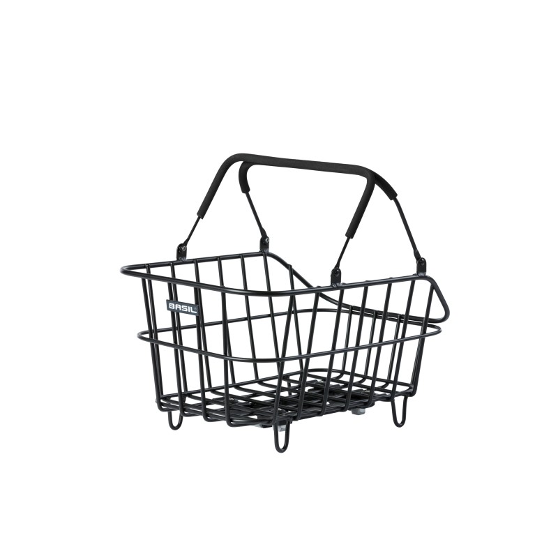 Basil Cento Alu MIK 2.0 cykelkurv sort 45x31x21 cm med MIK adapter
