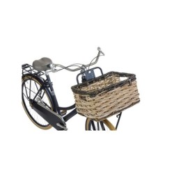 Kurv BASIL Dijon L flet natur grå/sort  49x36x27cm