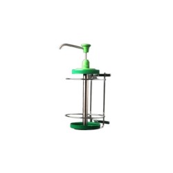Dispenser til 3-liters Sanur håndrens - god og solid dispenser i rustfrit stål Kan monteres på væggen.