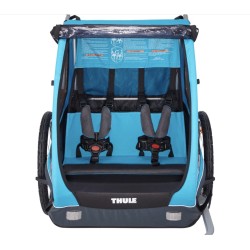 Sikkerhedssele og polstret sæde i Thule Coaster XT til børn
