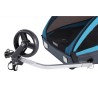 Thule Coaster XT cykelanhænger til børn – set fra siden med beslag monteret