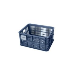 Kurv BASIL CRATE str. S. Blå, genanvendt plast Vol.: 17.5L, multi, 40x30x20 cm. kan mont. med  MIK-AVS-uniklip eller Racktime ad