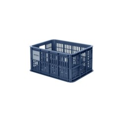 Kurv BASIL CRATE str. S. Blå, genanvendt plast Vol.: 17.5L, multi, 40x30x20 cm. kan mont. med  MIK-AVS-uniklip eller Racktime ad