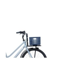 Kurv BASIL CRATE str. M (blå), genanvendt plast Vol.: 40 L, 49,5x39,5x26,5 cm. kan mont. med MIK-AVS-uniklip eller Racktime adap