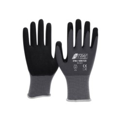 Skin Flex Montagehandske med godt greb- god åndbar handske med nitrilbelægning. STR 11/XXL Farve: Grå/Sort - Certificering: EN 3