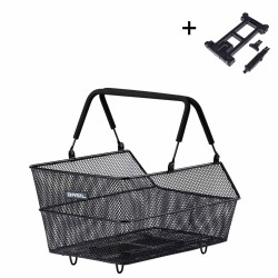 Basil Cento MIK 2.0 Small cykelkurv – sort stålkurv til bagagebærer