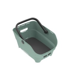 Kurv BASIL CENTO NEO Silver green Multi NX Mont. bag Dim.: 46,9x23,7x14,1 cm. Vol.: 30 L. Bærevne: 10 k