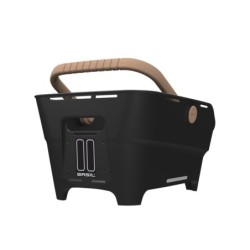 Kurv BASIL CENTO NEO MIK 2.0 Recycled synthetic Sort Bag 46x35x25cm inkl. MIK 2.0 adapter monteret