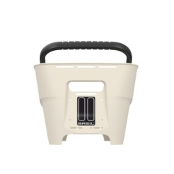 Kurv BASIL CENTO NEO MIK 2.0 Recycled synthetic inkl. MIK 2.0 adapter mont. Off-white Bag 46x35x25cm