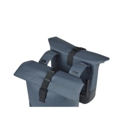 Taskesæt BASIL Cove double pannier bag, 28–32L, navy/black