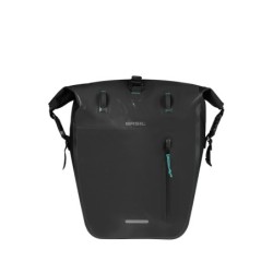 Taske Basil Rivo tarpaulin Waterproof Størrelse large MIK Hook (28x14x43 cm), vol. 25-31 L. Black