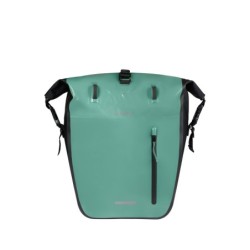 Taske Basil Rivo tarpaulin Waterproof Størrelse large MIK Hook Silver-grey/black (28x14x43 cm), vol. 25-31 L.