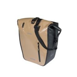 Taske Basil Rivo tarpaulin Waterproof Størrelse large MIK Hook Sand/black (28x14x43 cm), vol. 25-31 L.