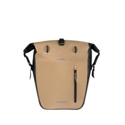 Taske Basil Rivo tarpaulin Waterproof Størrelse large MIK Hook Sand/black (28x14x43 cm), vol. 25-31 L.