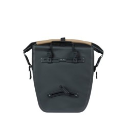Taske Basil Rivo tarpaulin Waterproof Størrelse large MIK Hook Sand/black (28x14x43 cm), vol. 25-31 L.
