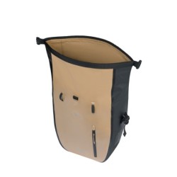 Taske Basil Rivo tarpaulin Waterproof Størrelse large MIK Hook Sand/black (28x14x43 cm), vol. 25-31 L.