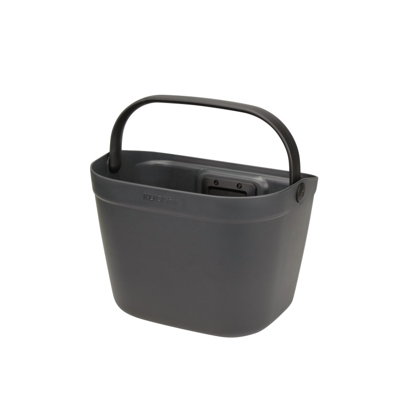 Klickfix MIO BASKET frontkurv (granite black) dimension 37x29x27 cm, vol. 18 L Max. bæreevne: 7 kg