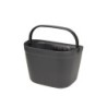 Klickfix MIO BASKET frontkurv (granite black) dimension 37x29x27 cm, vol. 18 L Max. bæreevne: 7 kg