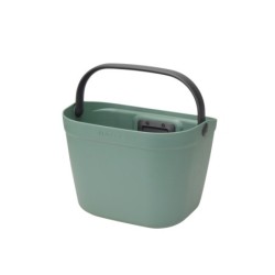 Klickfix MIO BASKET frontkurv (sage green) dimension 37x29x27 cm, vol. 18 L Max. bæreevne: 7 kg