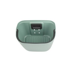 Klickfix MIO BASKET frontkurv (sage green) dimension 37x29x27 cm, vol. 18 L Max. bæreevne: 7 kg