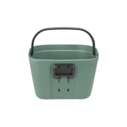 Klickfix MIO BASKET frontkurv (sage green) dimension 37x29x27 cm, vol. 18 L Max. bæreevne: 7 kg
