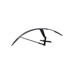 Forskærm BBB DiscGuardPlus til front, passer til dækbredde 42-57 mm. Skånsomt gummi- belagt beslag. Skærmen er velegnet til Grav