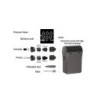 Elektrisk minipumpe fra Bikepartner Li-ion batteri USB-C opladelig sort 0-120psi, Bar/Psi. Batteri 500 mAh x2 83x33x52mm
