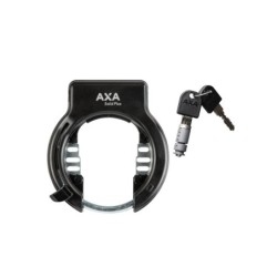 AXA Solid Plus + Batterilås til Promovec batterier montert i bagagebære.  Inkl. 2 nøgler.