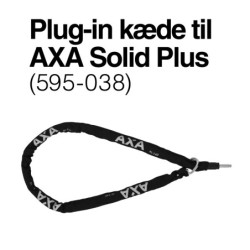 AXA Solid Plus + Batterilås til Promovec batterier montert i bagagebære.  Inkl. 2 nøgler.