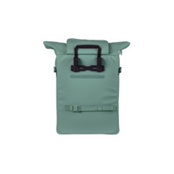 Taske Basil Broklyn silvergreen Waterproof Størrelse medium MIK Hook (32x14x40 cm), vol. 17 L.