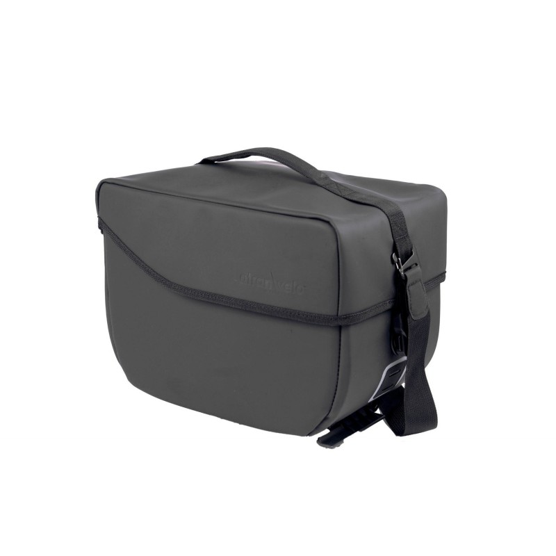 AtranVelo COMMUTER WP Top Bag (sort) Trunk bag, taske med AVS Vandtæt W20xH29xL32 cm 14L 1.5kg rummer en hjelm